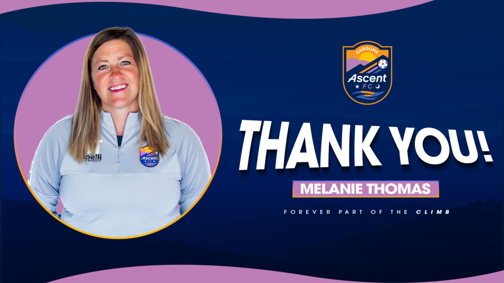 Carolina Ascent Assistant Coach Melanie Thomas to Join Minnesota Aurora FC