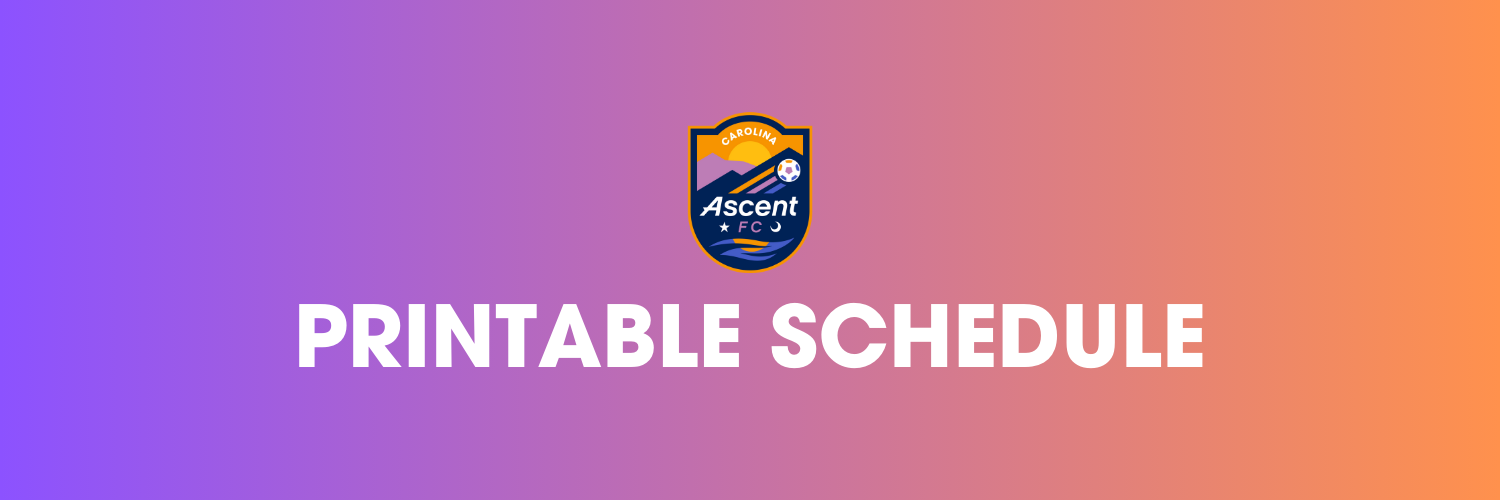 Printable Schedule