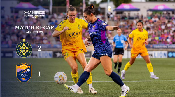 Carolina Ascent Drops Points In Home Opener, Falls to Tampa 2-1