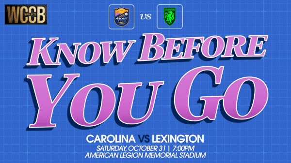 Know Before You Go – Carolina Ascent vs. Lexington SC | October 31, 2026